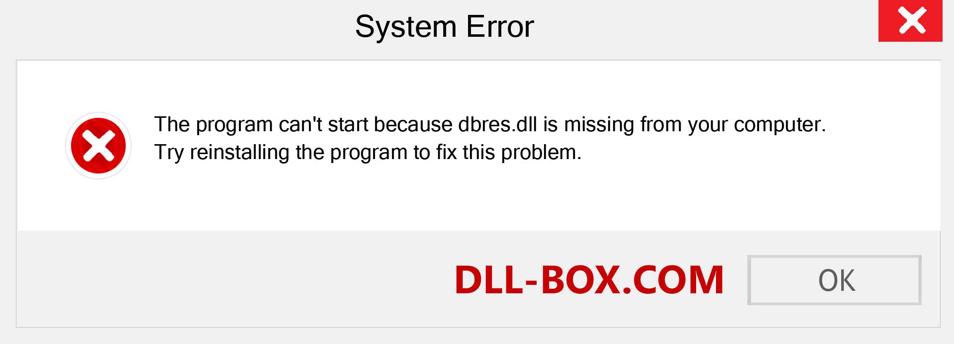  dbres.dll file is missing?. Download for Windows 7, 8, 10 - Fix  dbres dll Missing Error on Windows, photos, images